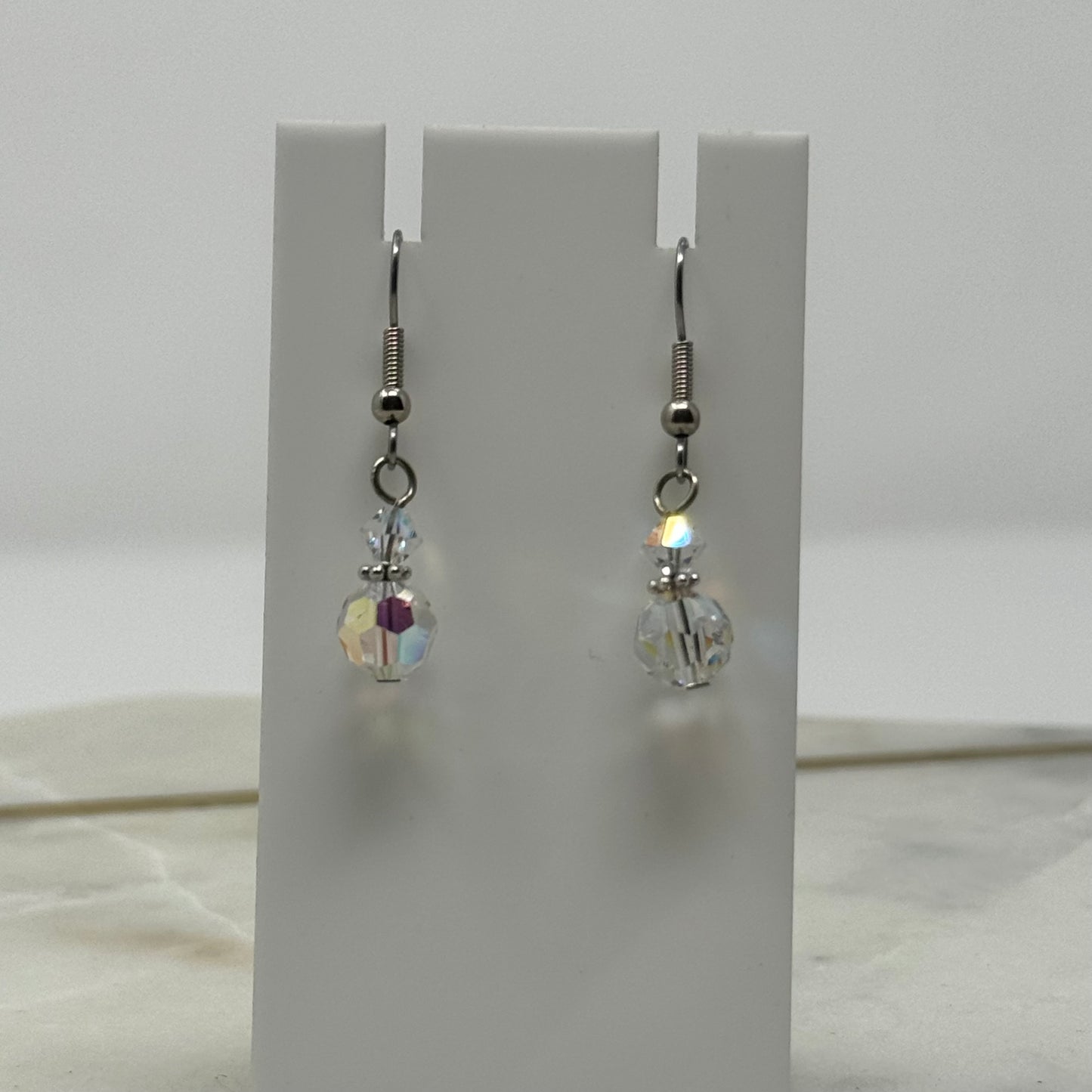 Beaded Sparkle Dangle Hook Earrings