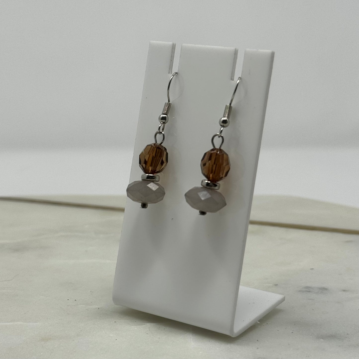 Beaded Dangle Hook Earrings
