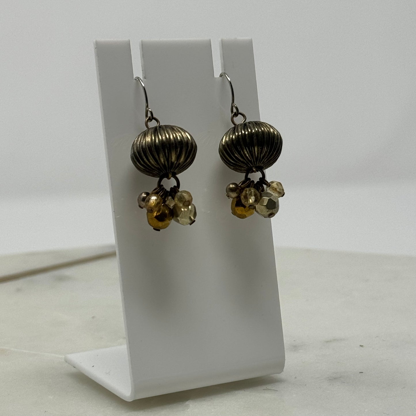 Beaded Boho Dangle Statement Hook Earrings