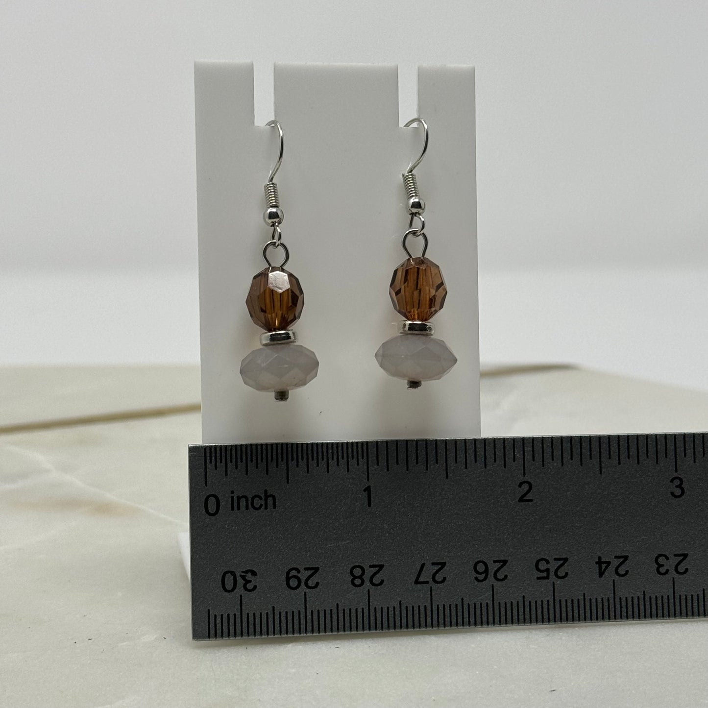 Beaded Dangle Hook Earrings