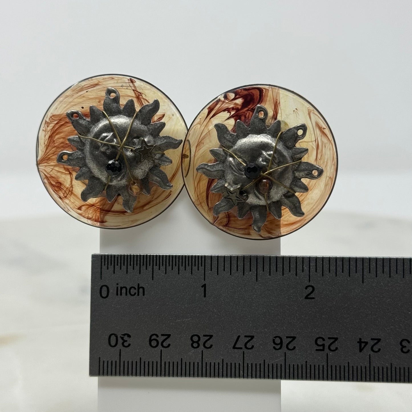 Boho Sun Clip-On Earrings