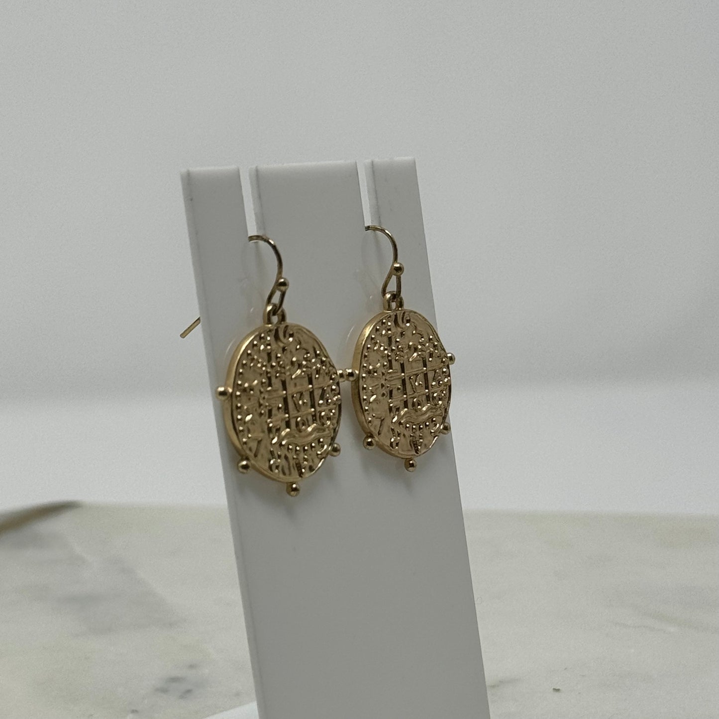 Gold Tribal Statement Earrings