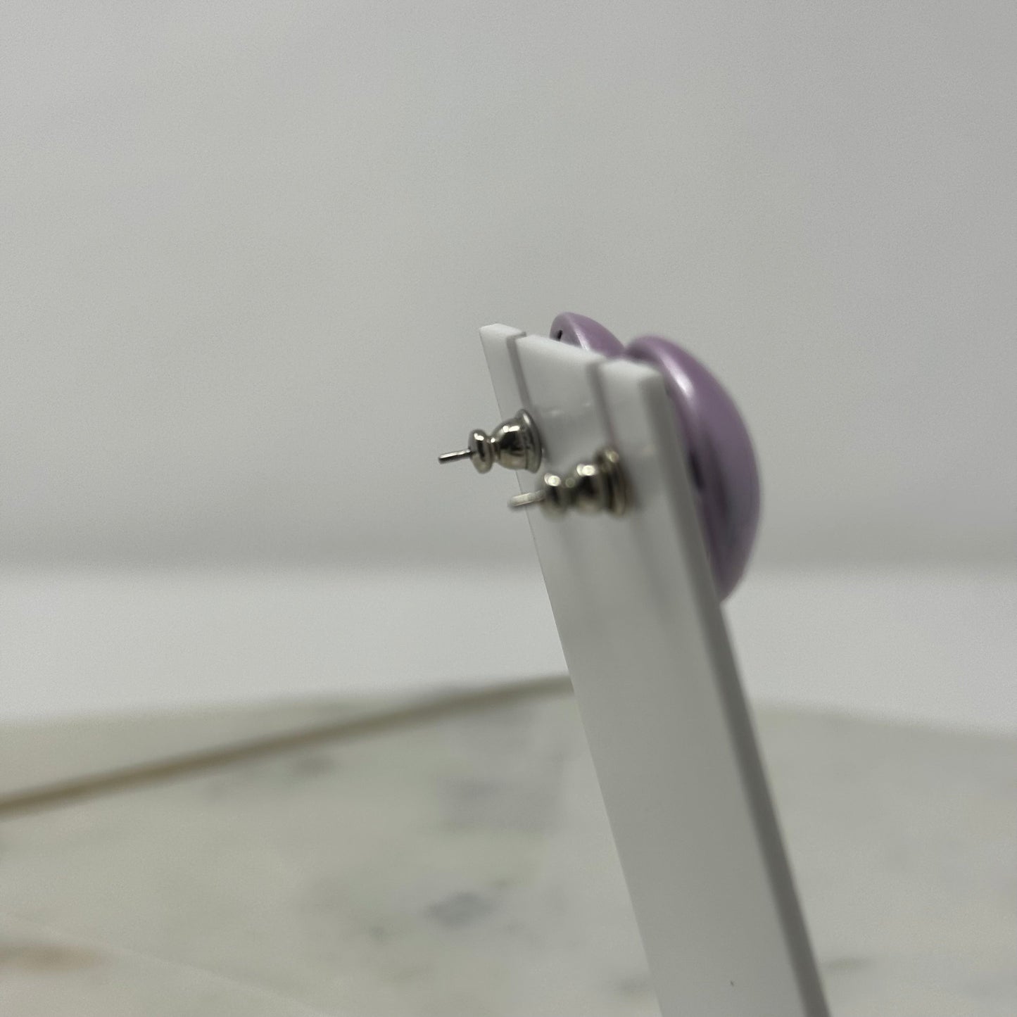 Vintage 1990’s Lavender Shimmer Post Earrings