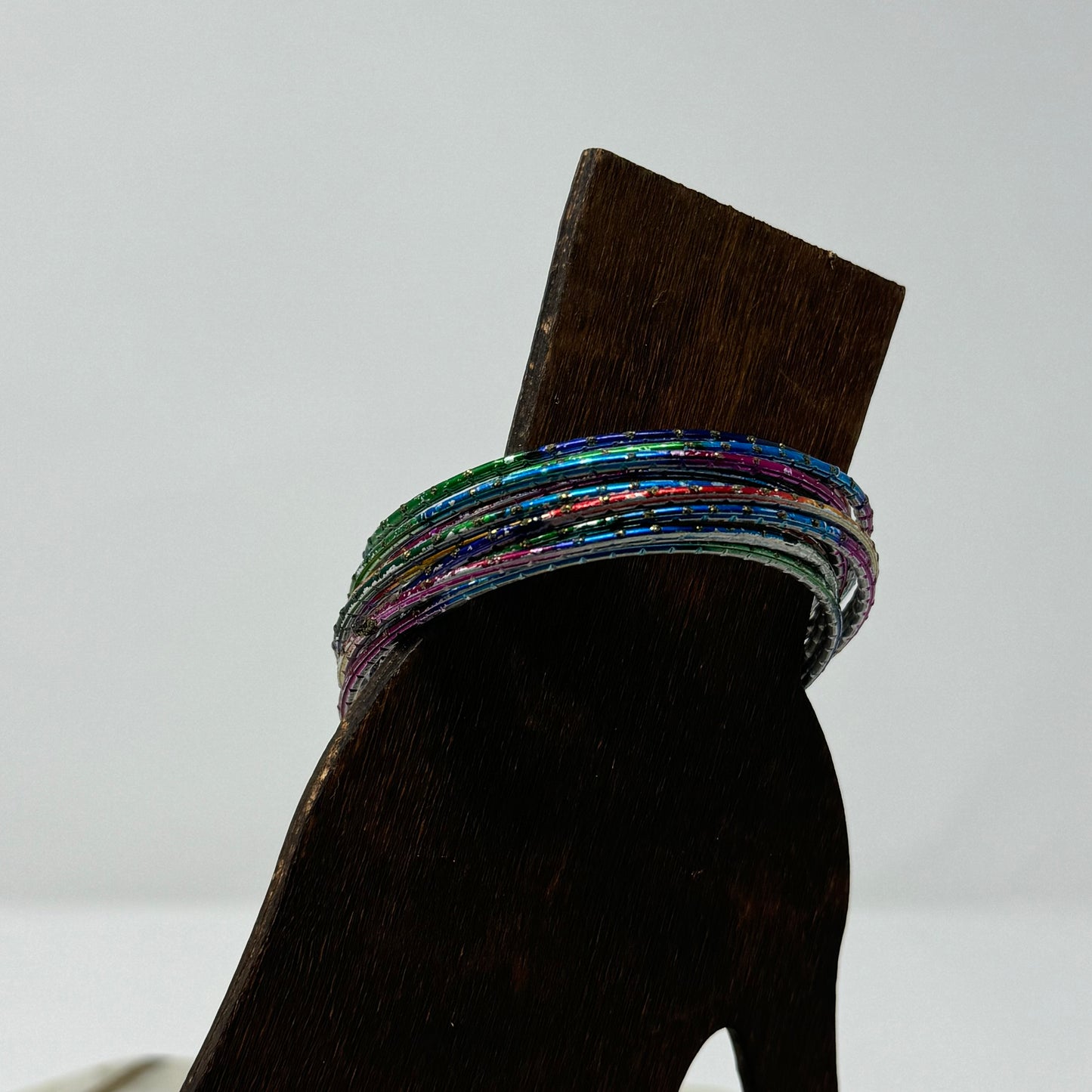 Colorful Multi-Stack Bangle Bracelets 11 Trendy Rainbow Fashion Jewelry Set