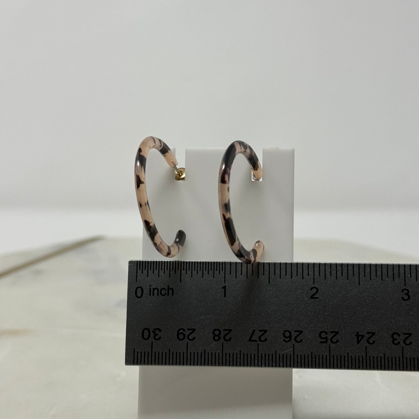 New Crystal Collection Neutral Hoop Post Earrings