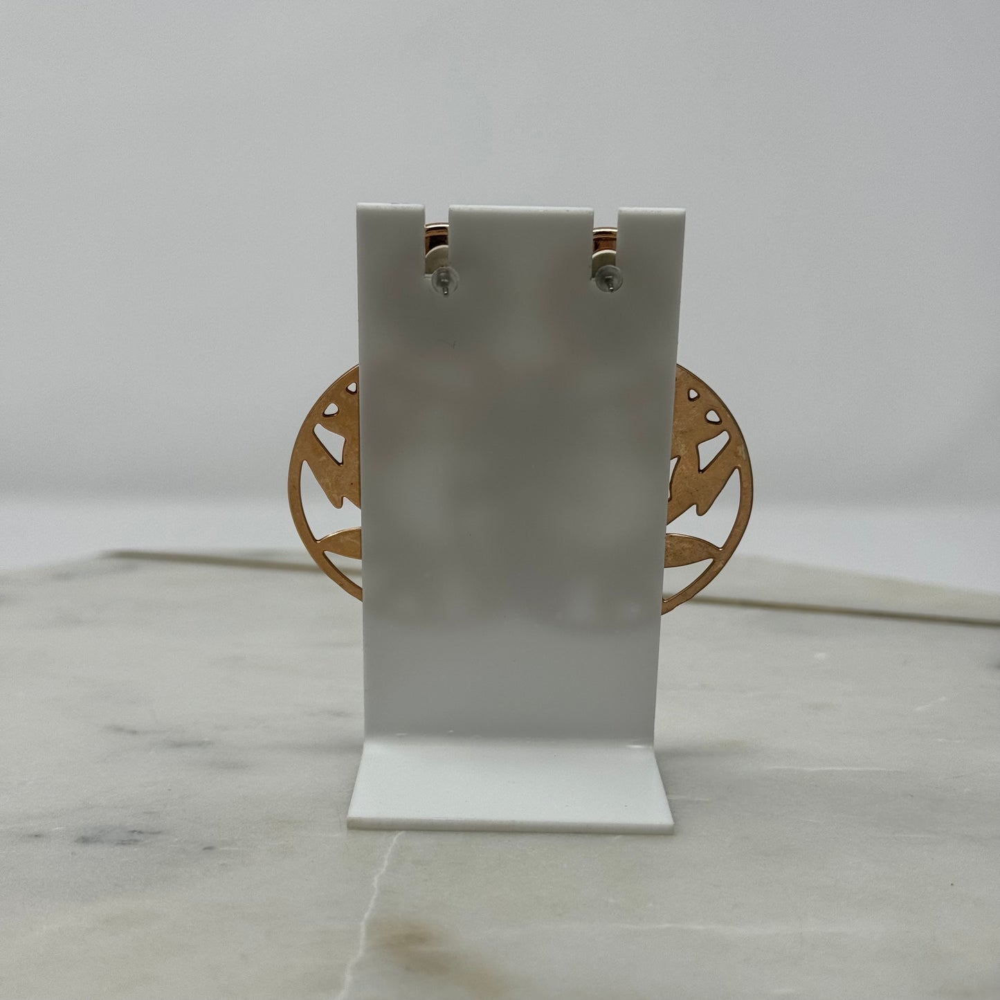 Boho Copper Dangle Post Earrings