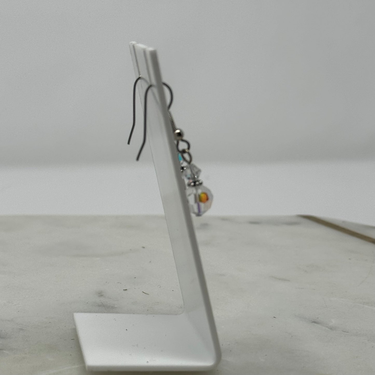 Beaded Sparkle Dangle Hook Earrings