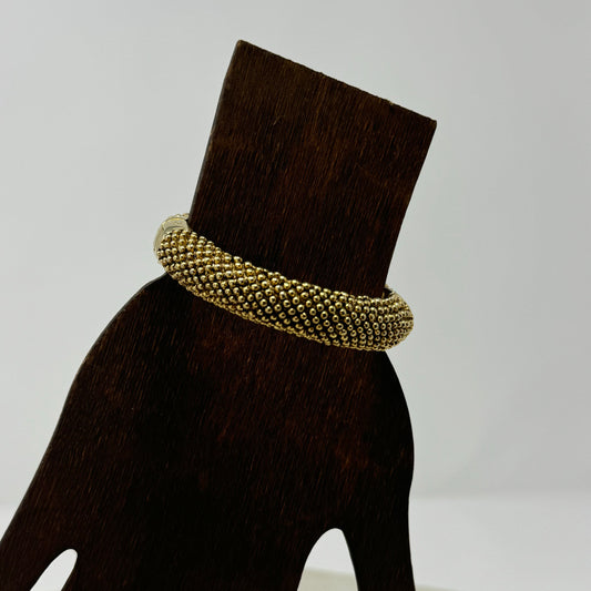 Elegant Gold-Tone Bracelet Magnetic Closure Chic Statement Jewelry