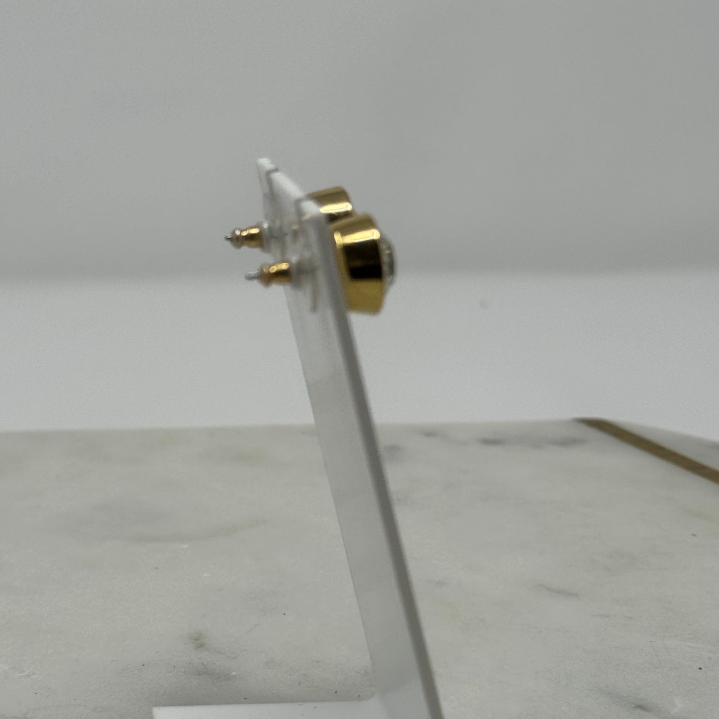 Gold Sparkle Stud Earrings