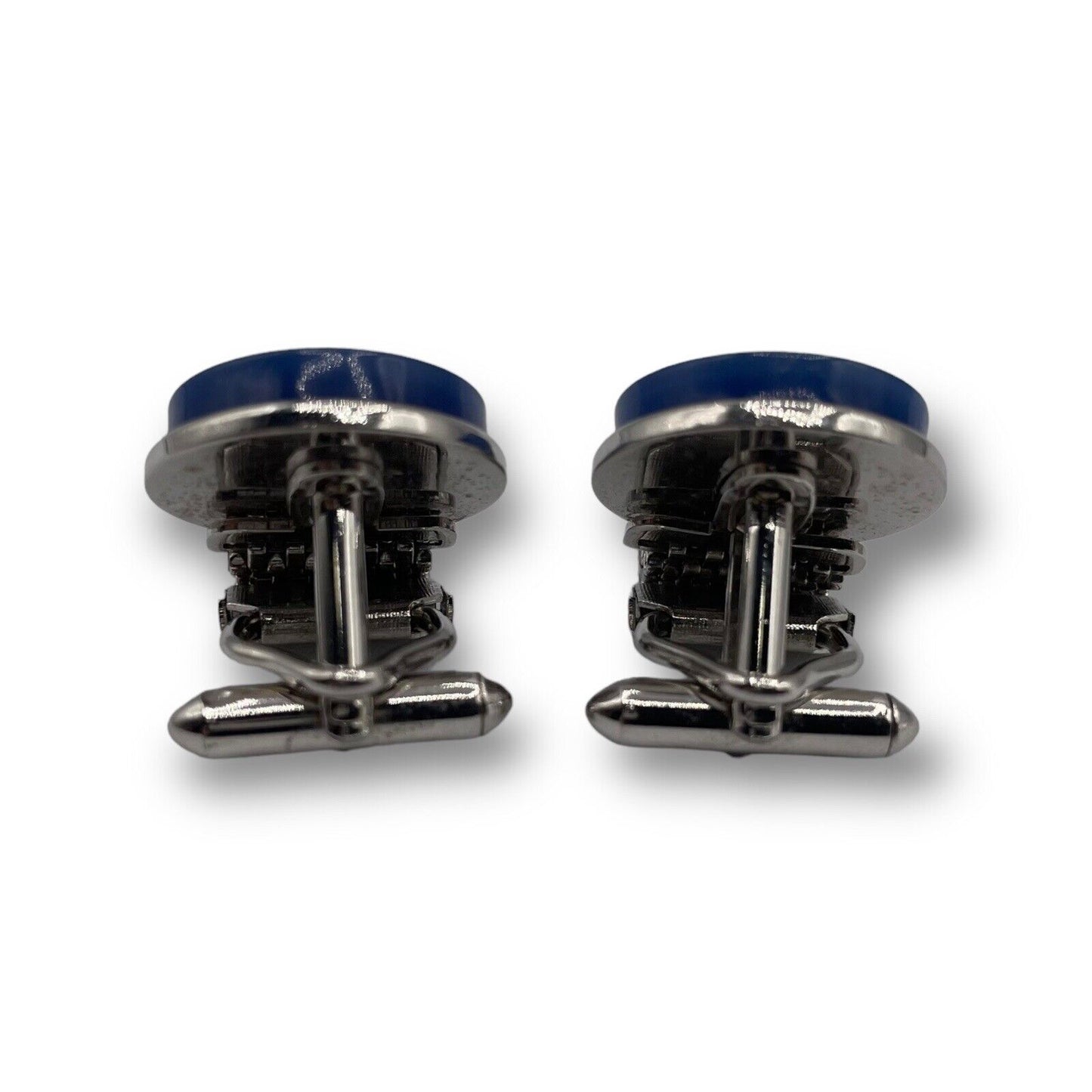 Blue Moonstone & Silver Wrap Around Cufflinks