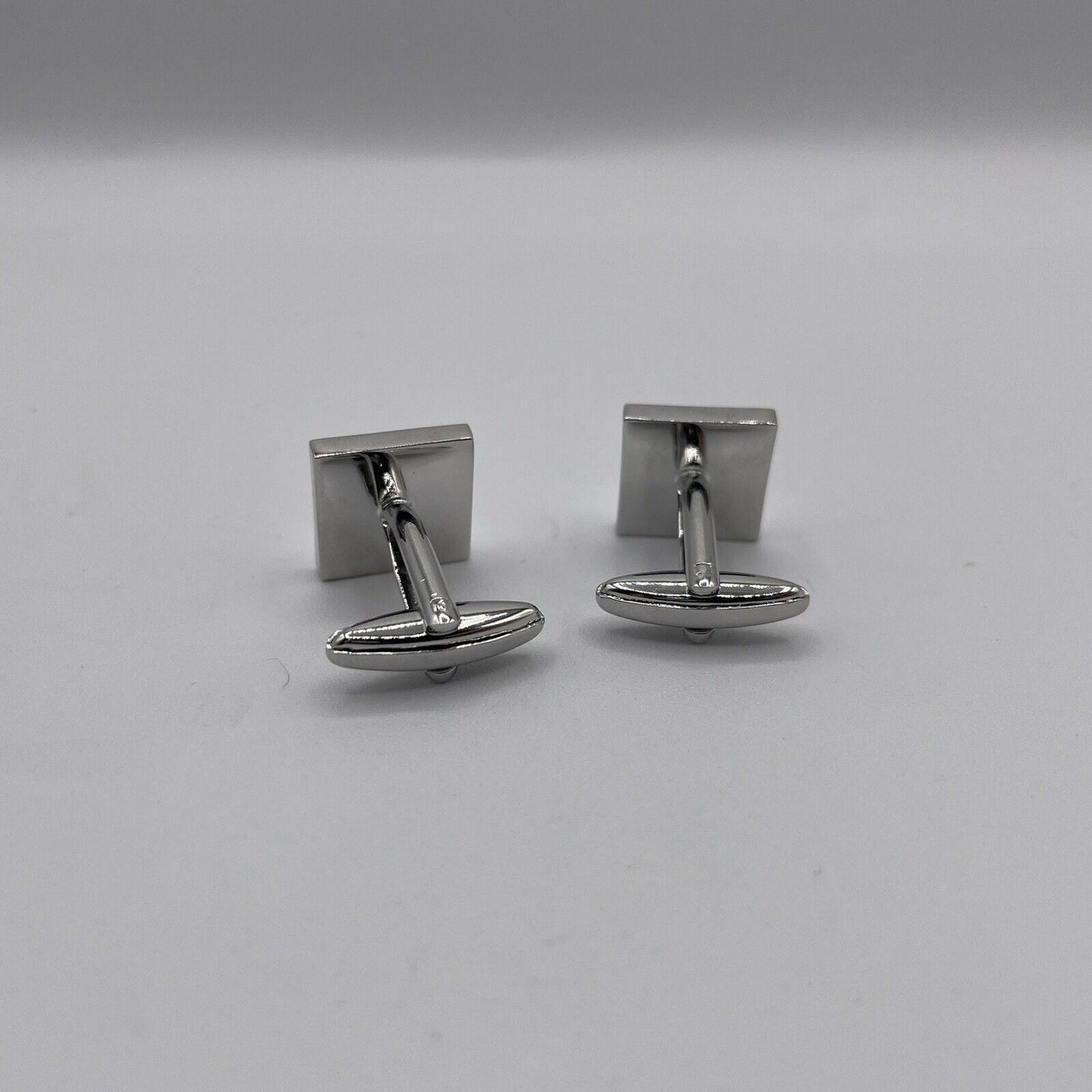 Chrome Monogram Letter I Cufflinks