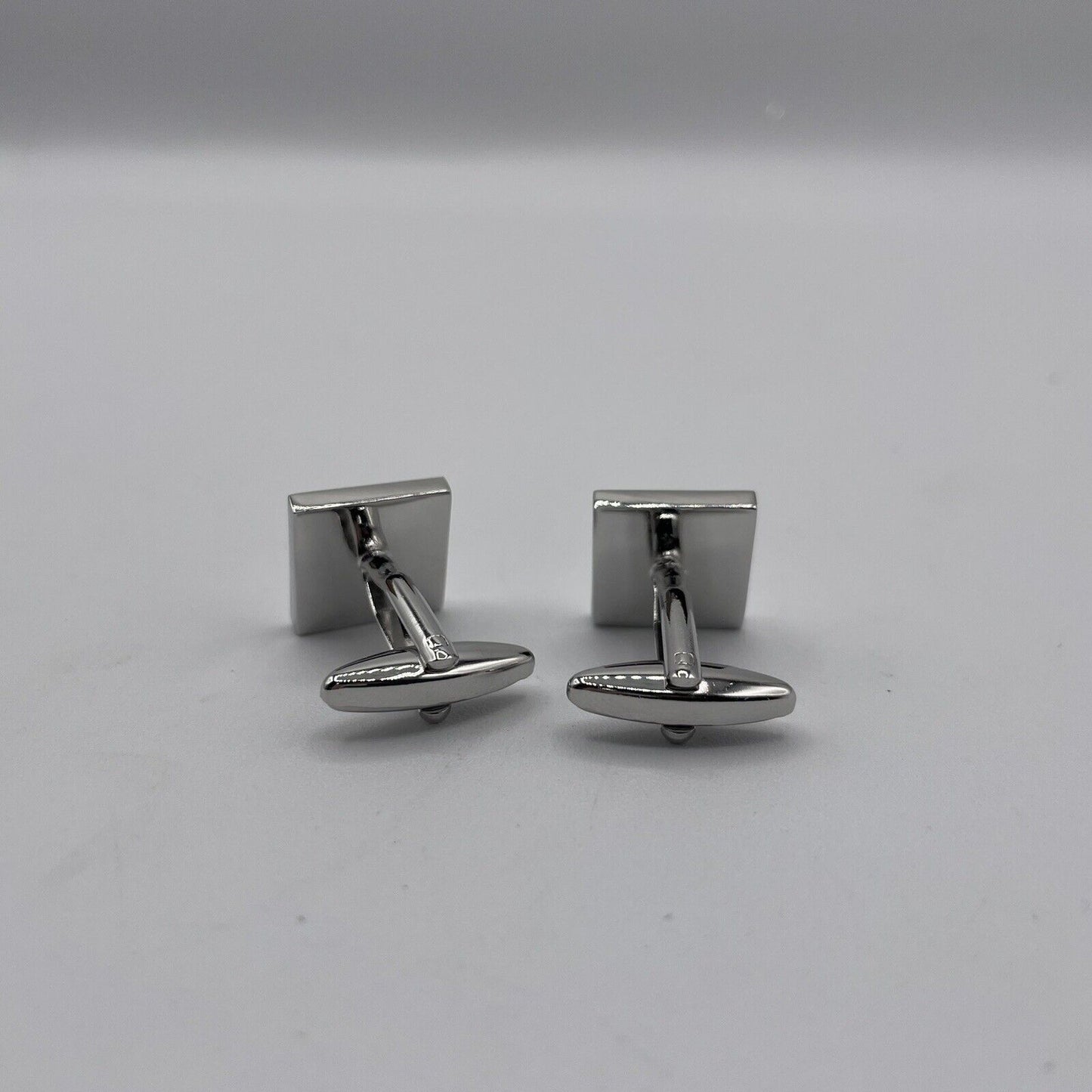Chrome Monogram Letter F Cufflinks