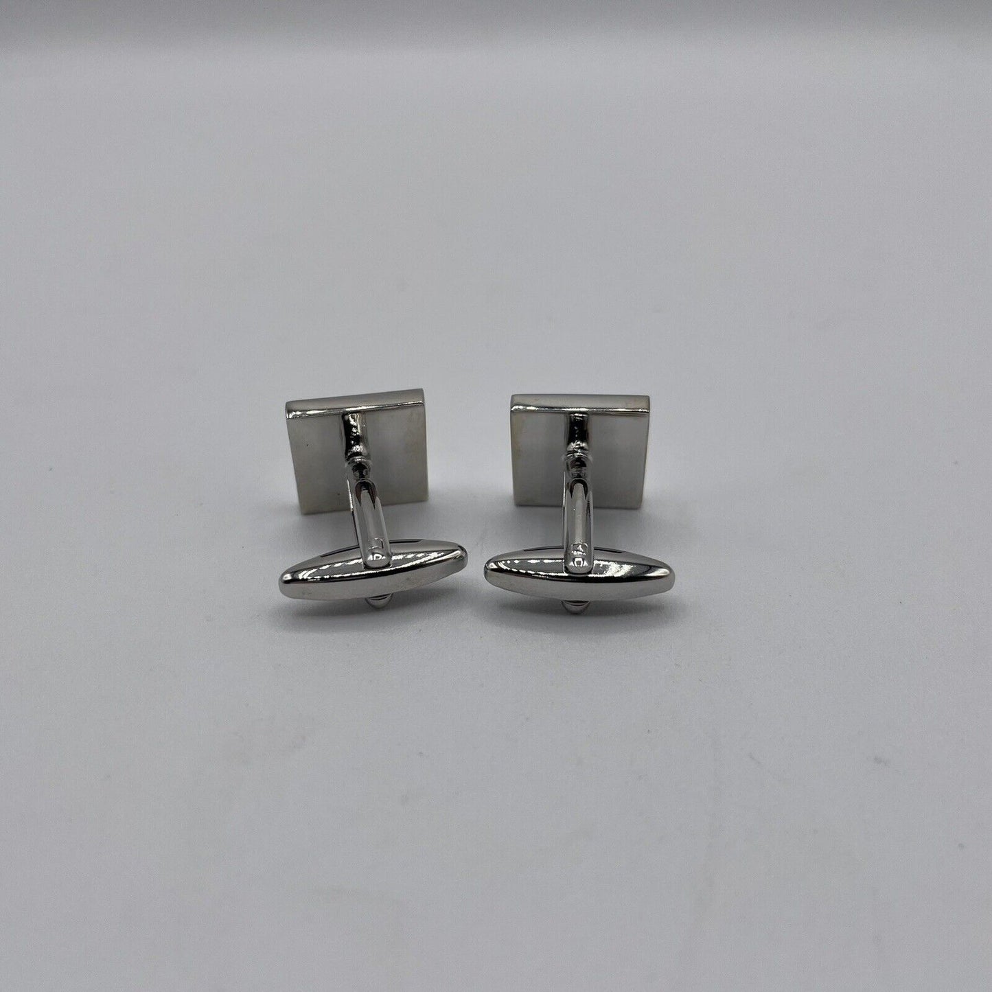 Chrome Monogram Letter P Cufflinks