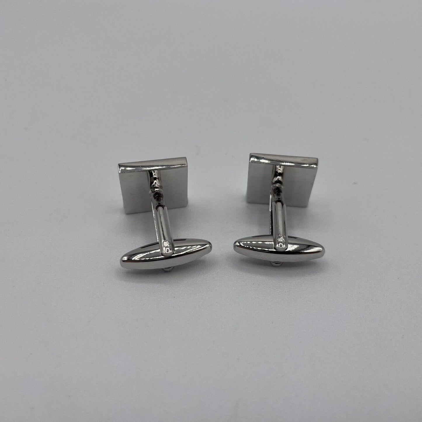 Chrome Monogram Letter Y Cufflinks