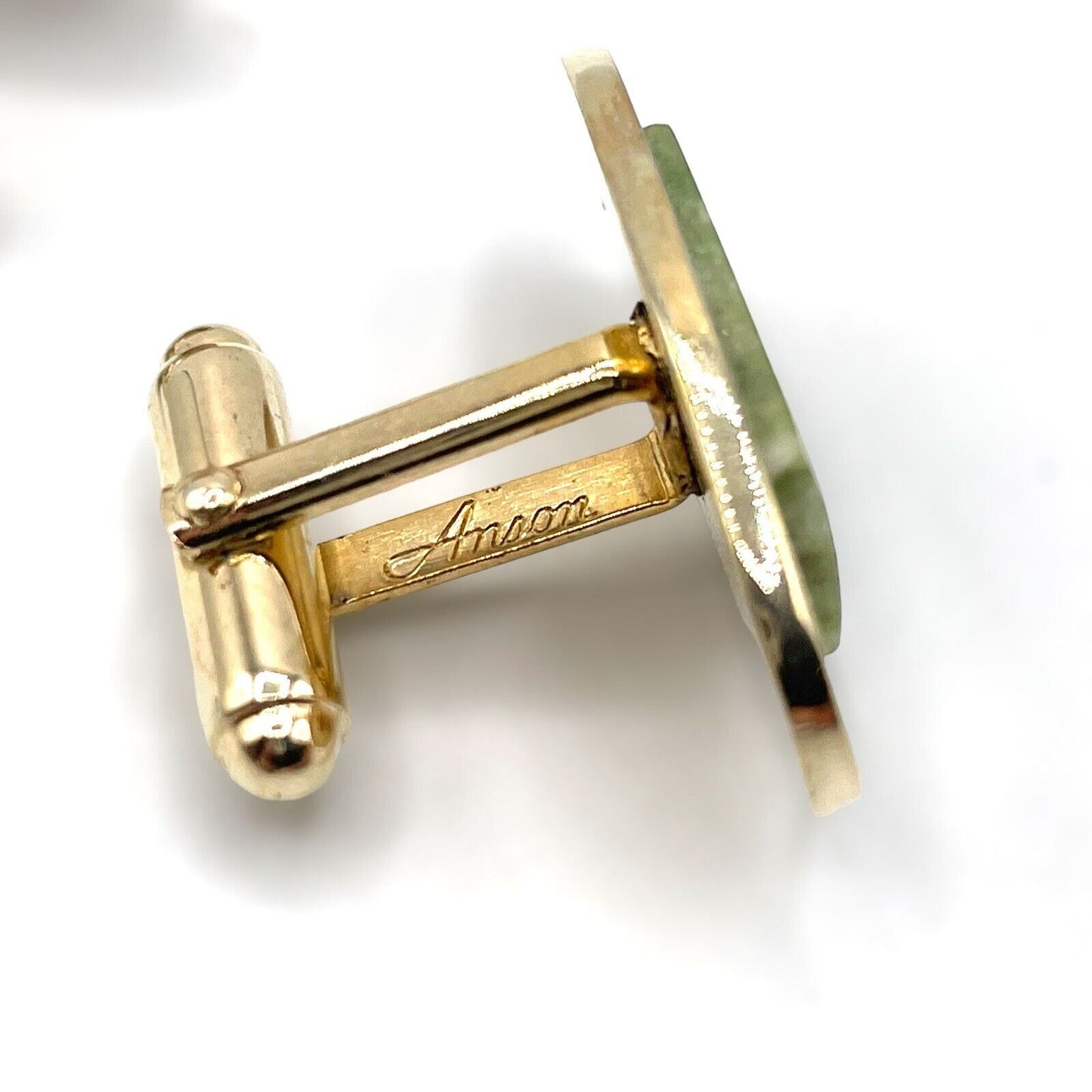 Anson Jade with Gold Cufflink & Tie Tac Set