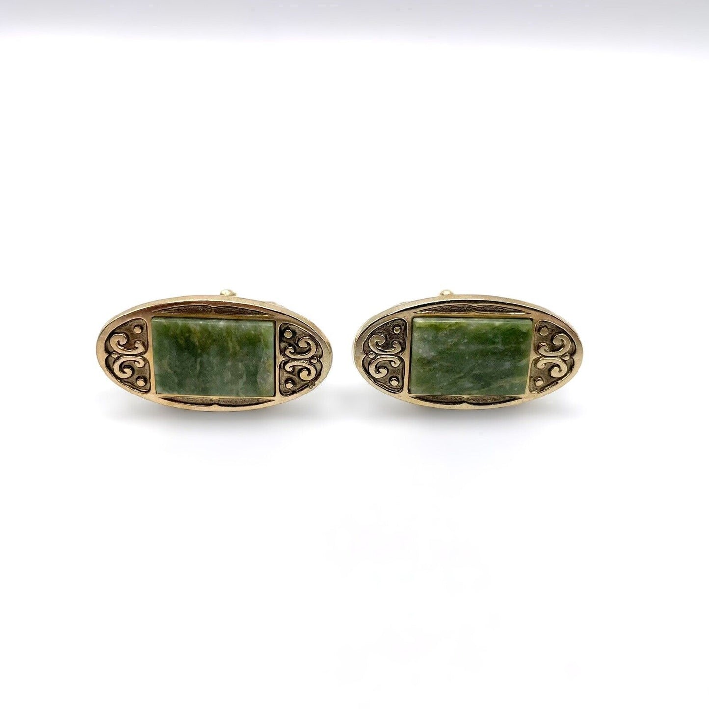 Anson Jade with Gold Cufflink & Tie Tac Set