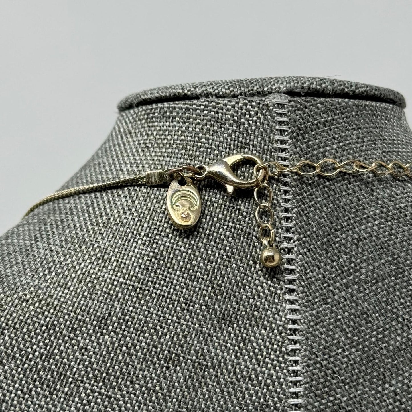 Charming Charlie Gold Necklace Multi-Layer Station Green Beads Elegant Delicate 36”