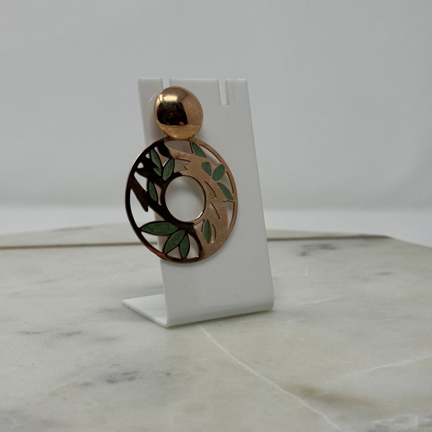 Boho Copper Dangle Post Earrings