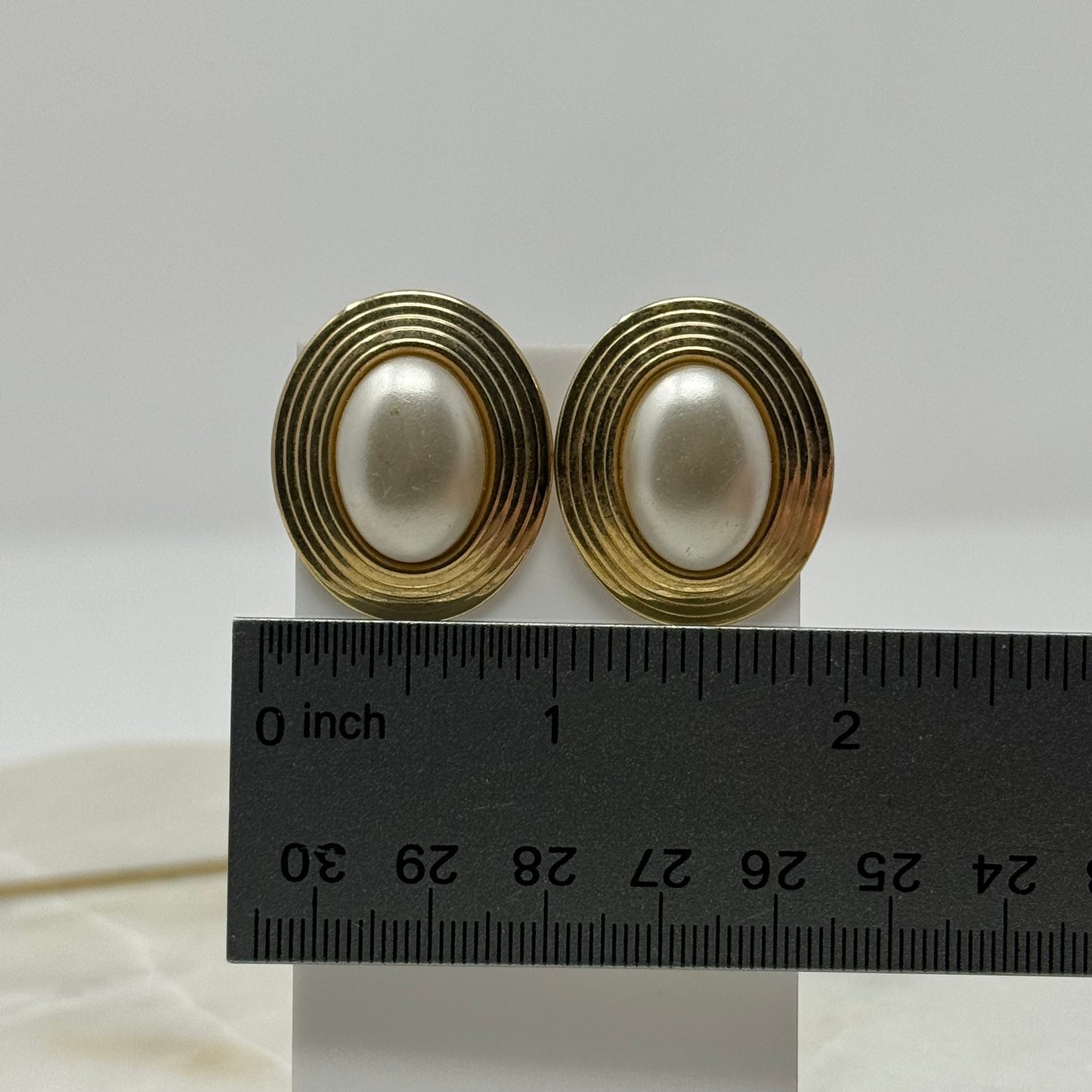 Vintage 1990’s Pearl Statement Earrings