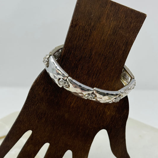 Bracelet Boho Southwest Segmented Metalwork Links Bangle 7 in Costume Jewelry