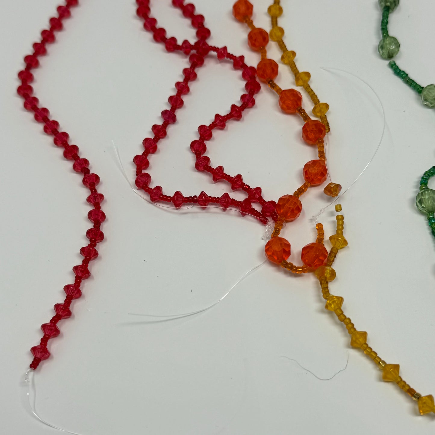 Reclaimed Rainbow Assorted Friendship Beaded Strands Beads for Crafting & Jewelry Making Eco-Friendly Craft Supplies