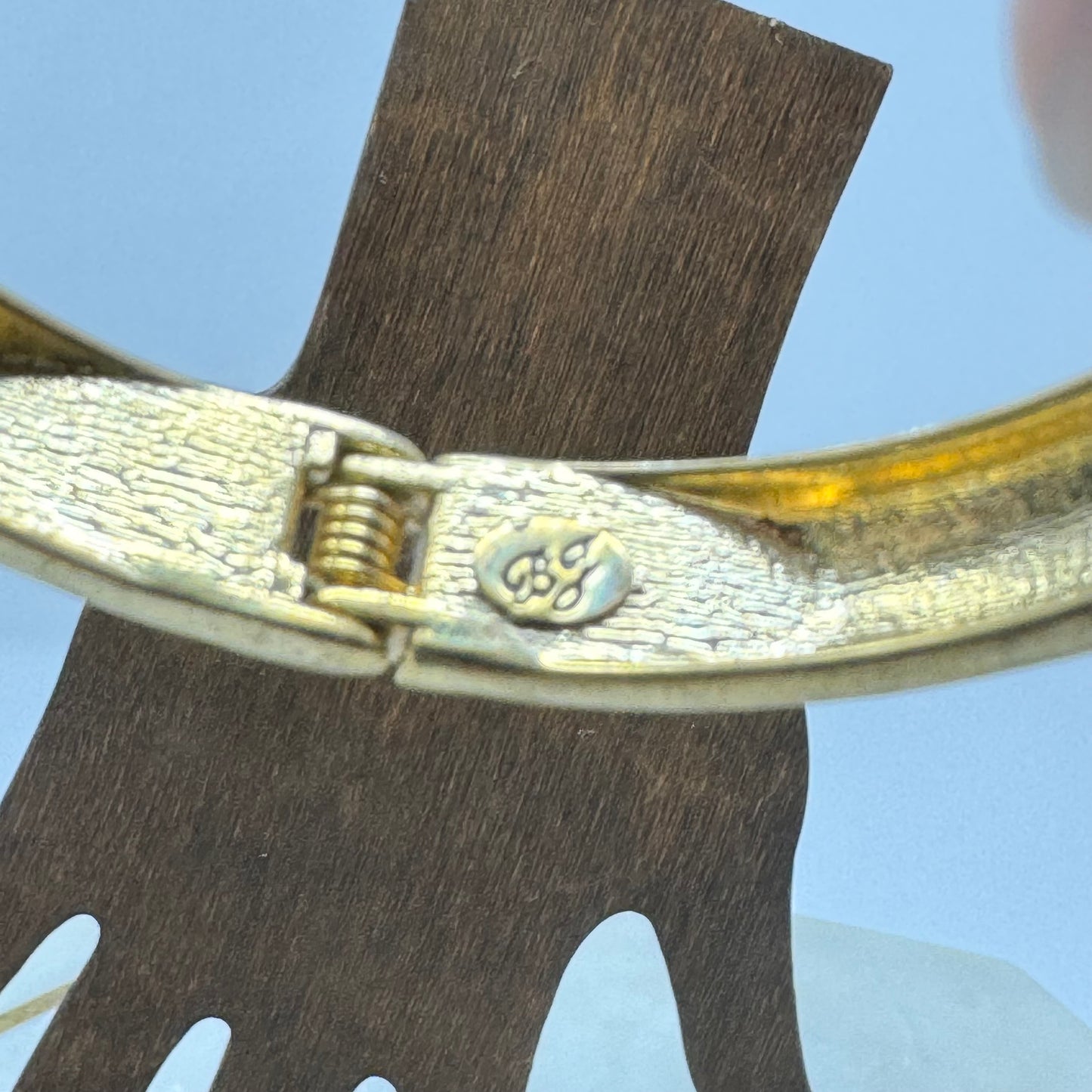 Betsy Johnson Black Enamel Bracelet with Red Lip Design Statement Jewelry