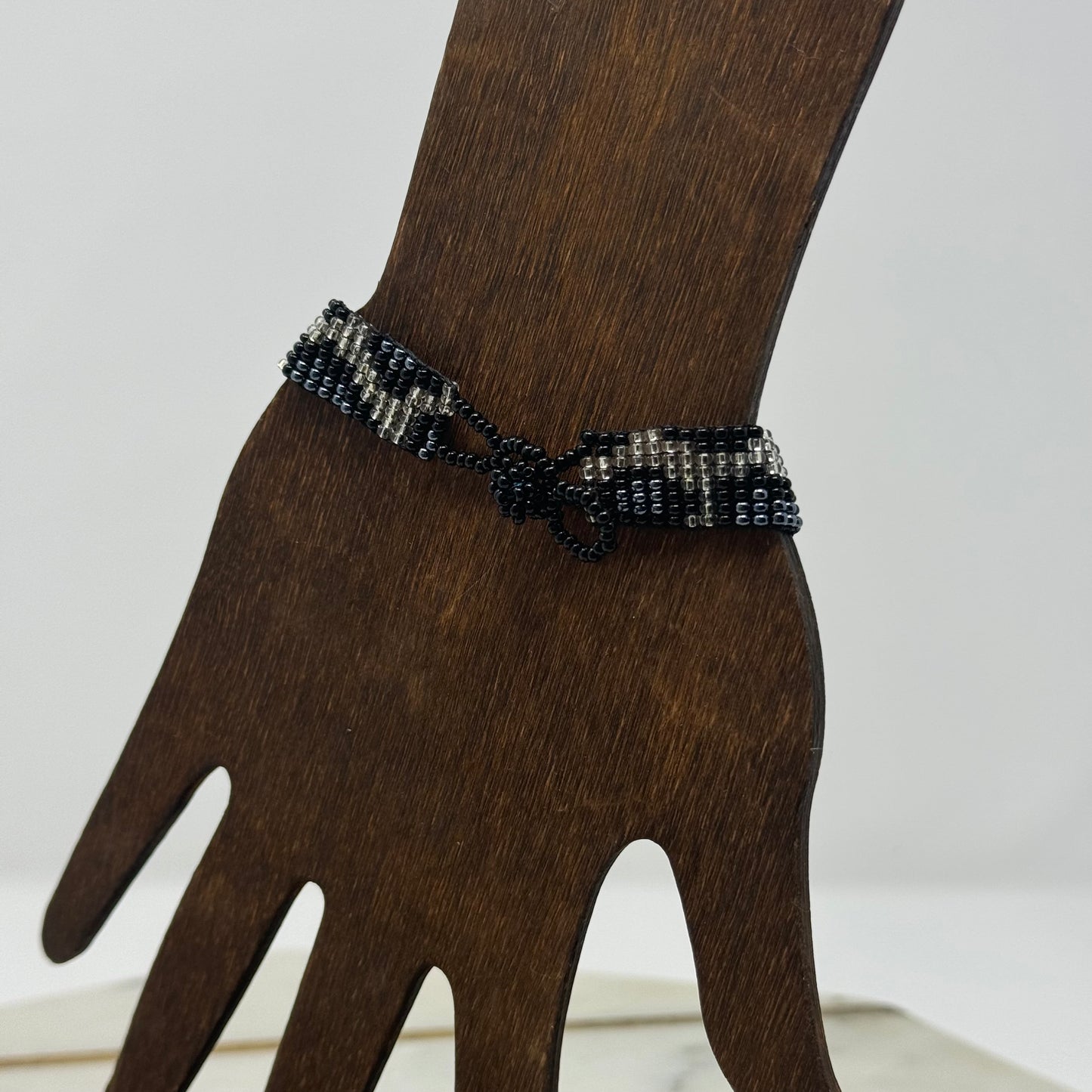 Bracelet Boho Southwest Beaded Leopard Print Layer 7 in