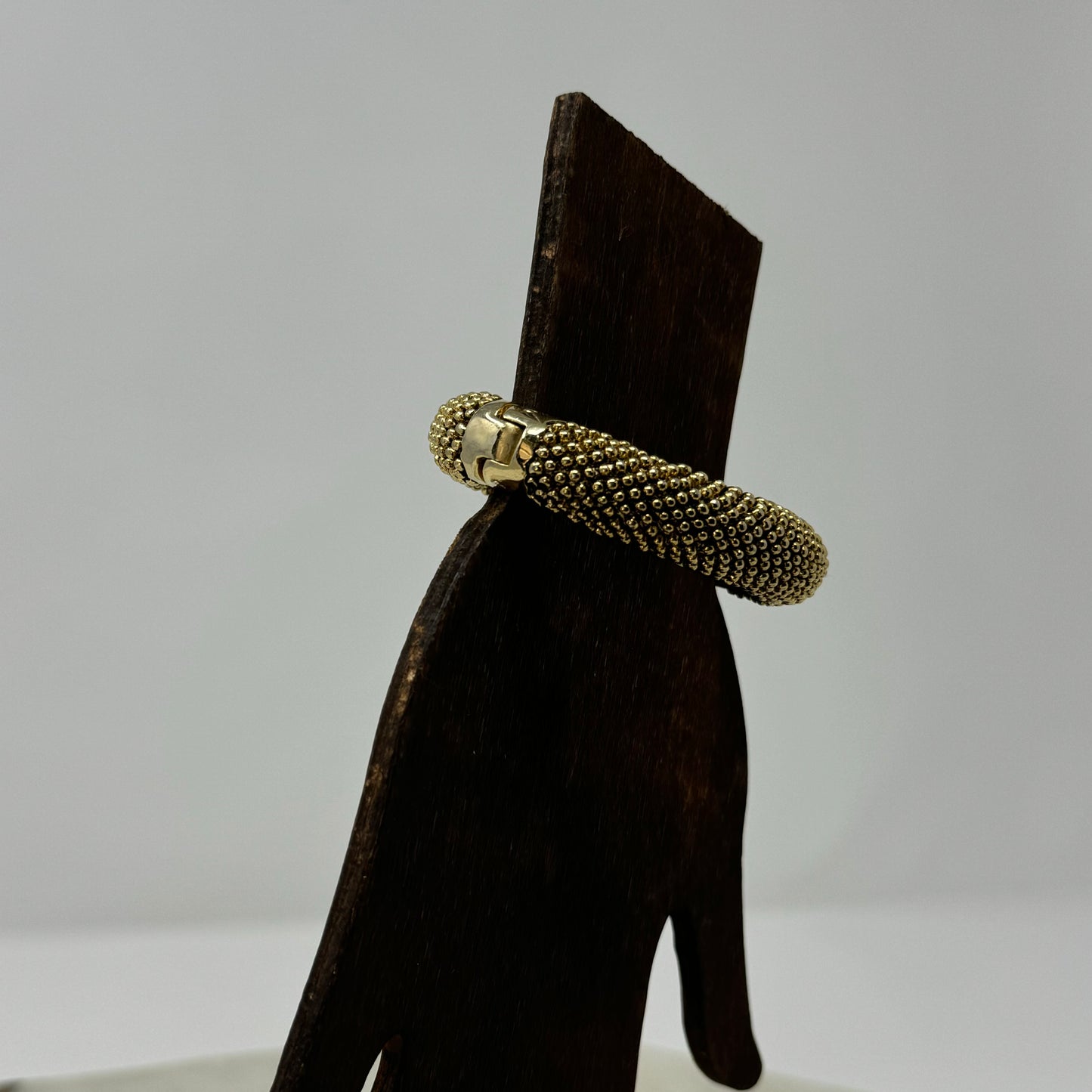 Elegant Gold-Tone Bracelet Magnetic Closure Chic Statement Jewelry