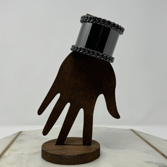 Gun Metal Cuff Bracelet
