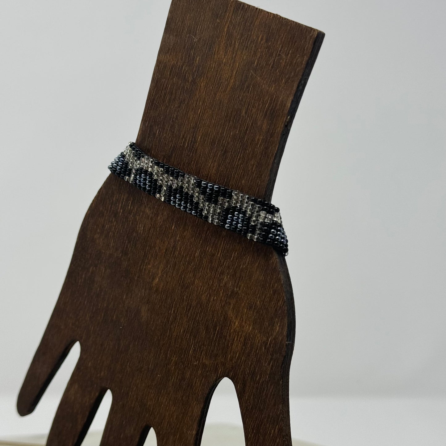 Bracelet Boho Southwest Beaded Leopard Print Layer 7 in