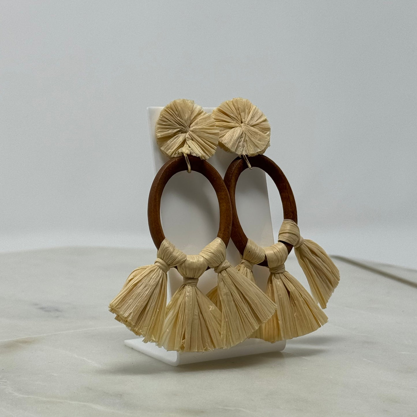 Beachy Boho Tassel Post Earrings