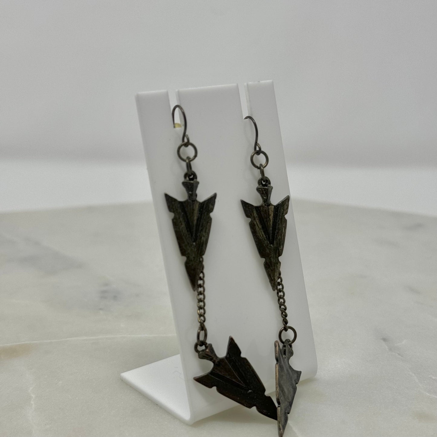 Boho Arrowhead Dangle Hook Earrings