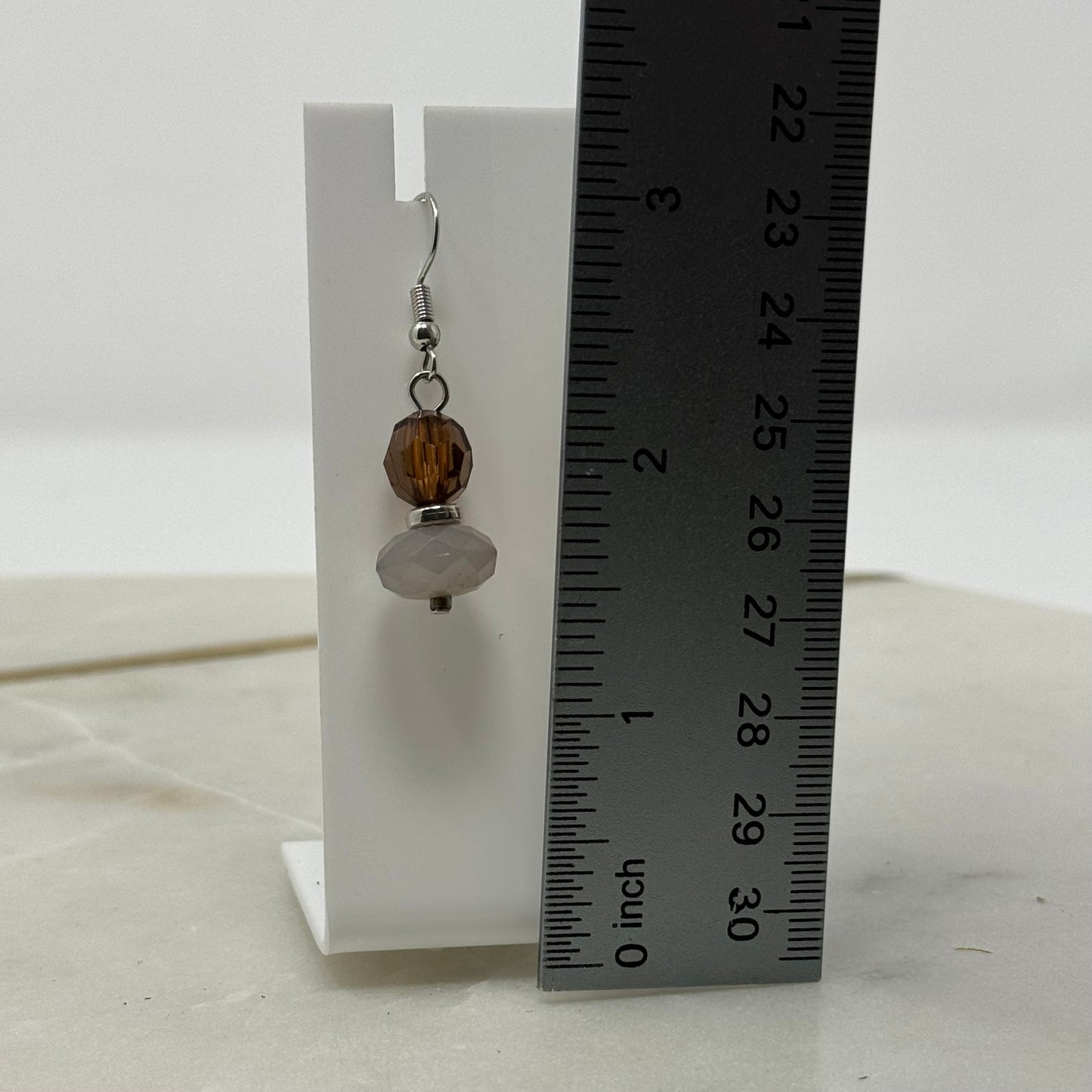 Beaded Dangle Hook Earrings