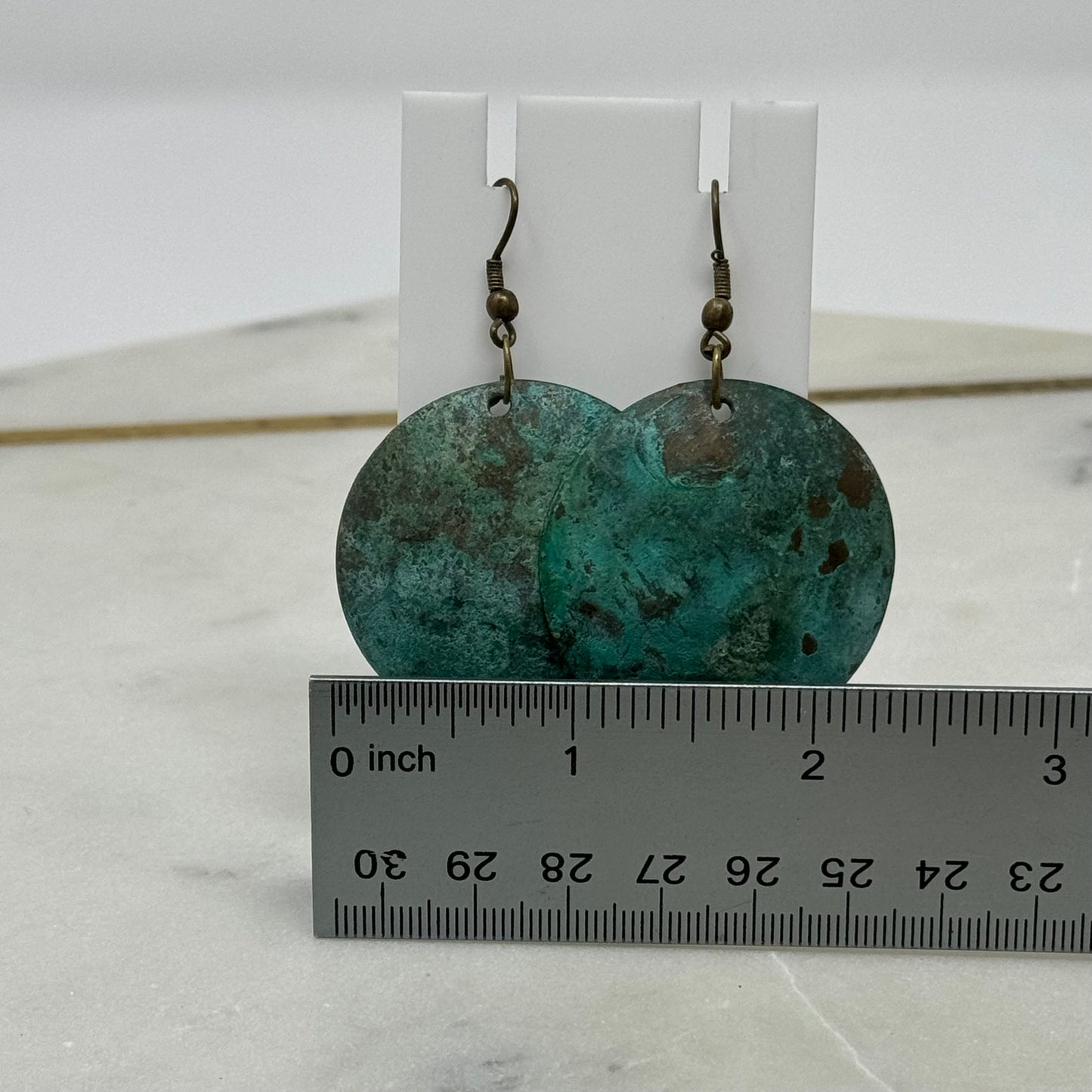 Beachy Boho Teal Dangle Hook Earrings