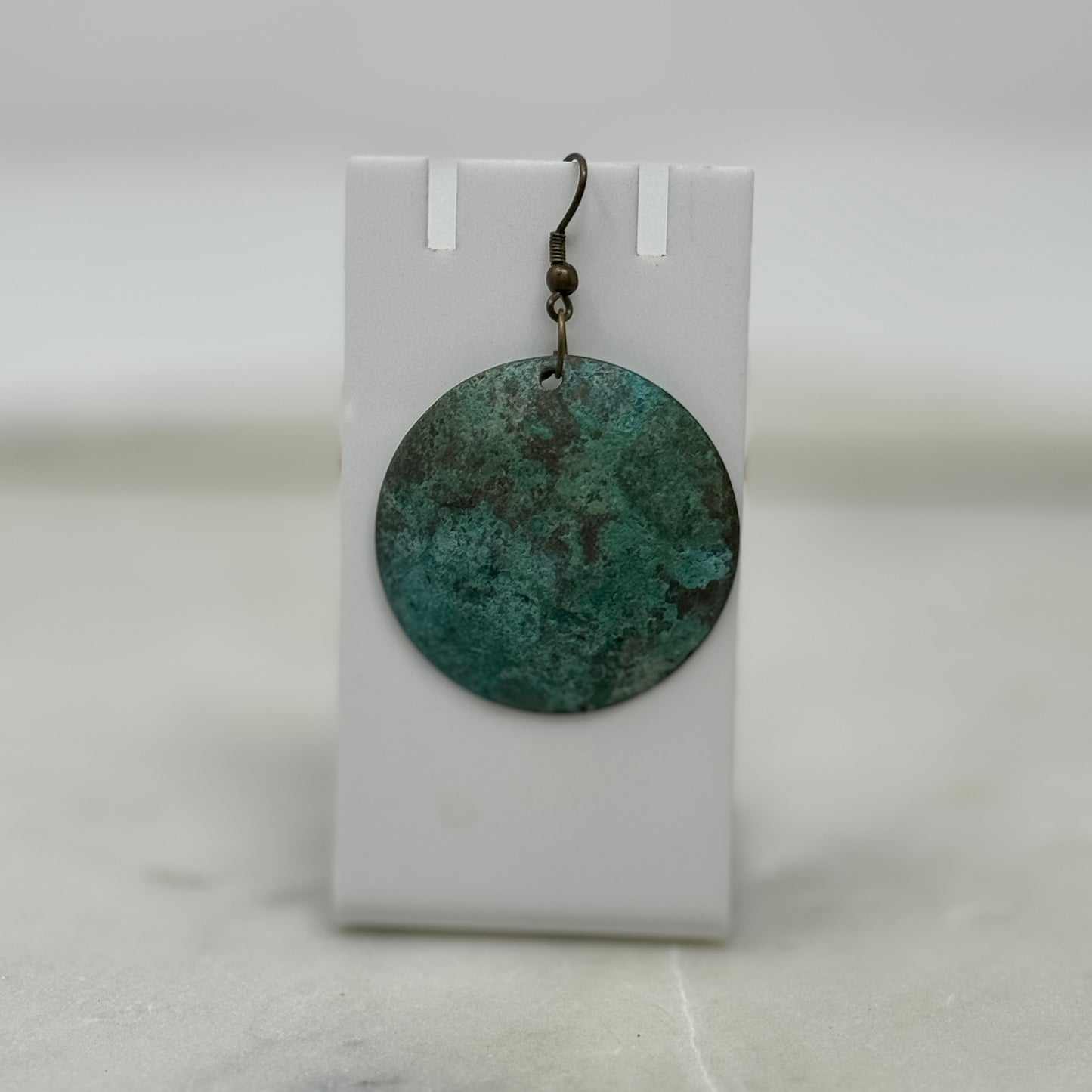 Beachy Boho Teal Dangle Hook Earrings