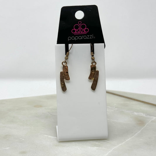 New Paparazzi Gold Dangle Hook Earrings