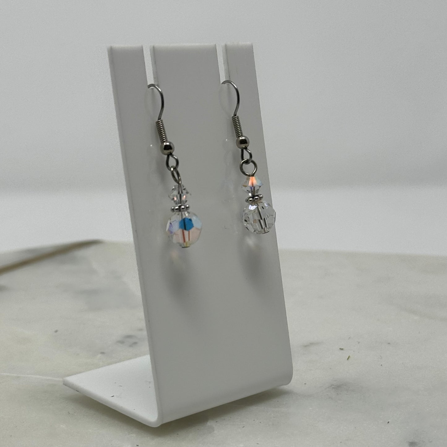 Beaded Sparkle Dangle Hook Earrings