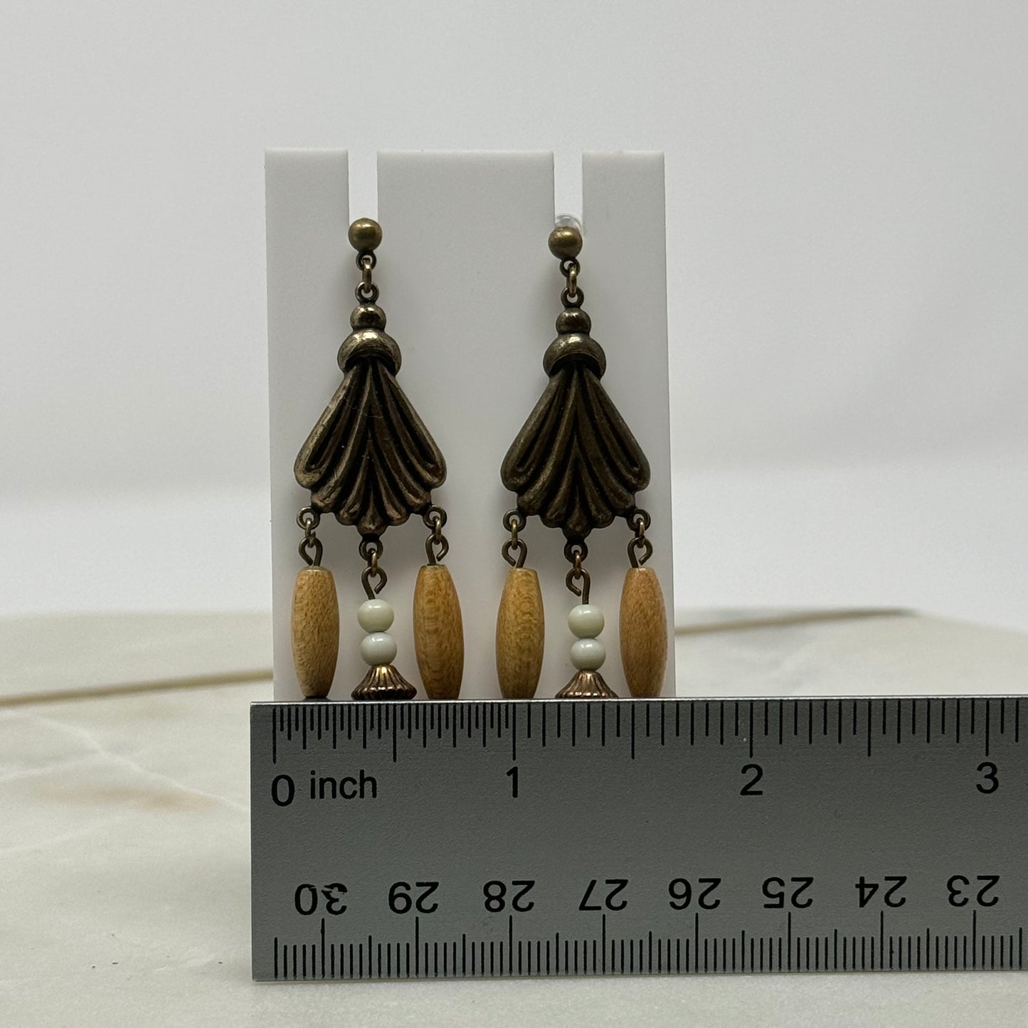 Boho Beaded Chandelier Statement Earrings