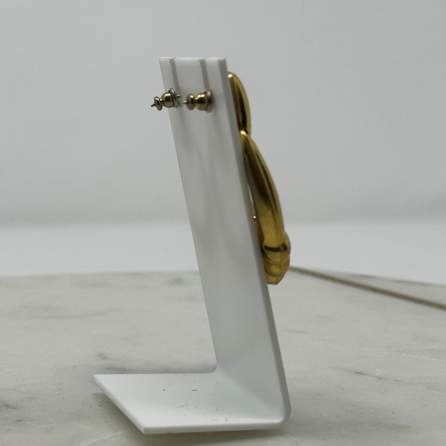 Vintage Gold Dangle Post Earrings