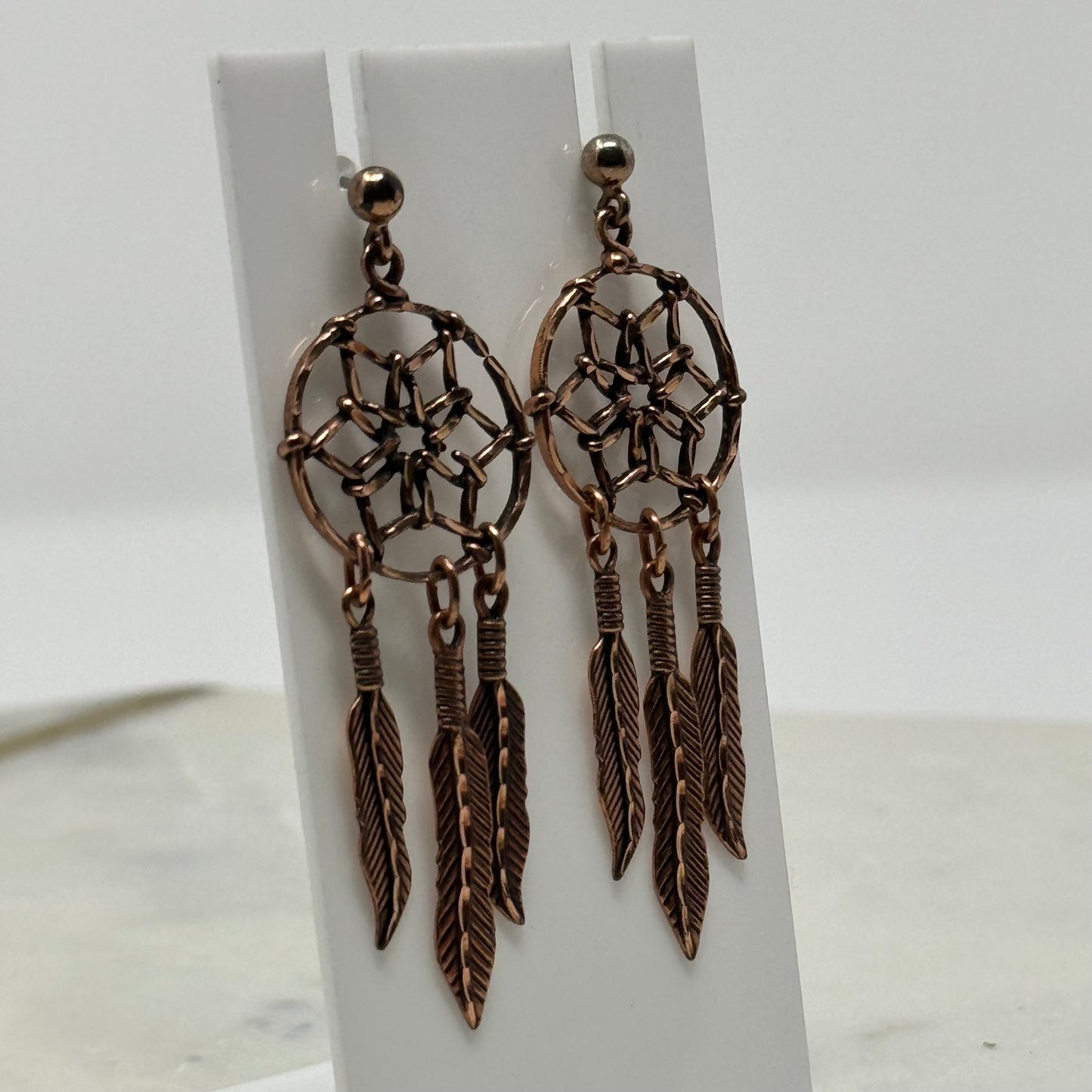Boho Intricate Dreamcatcher Dangle Statement Earrings