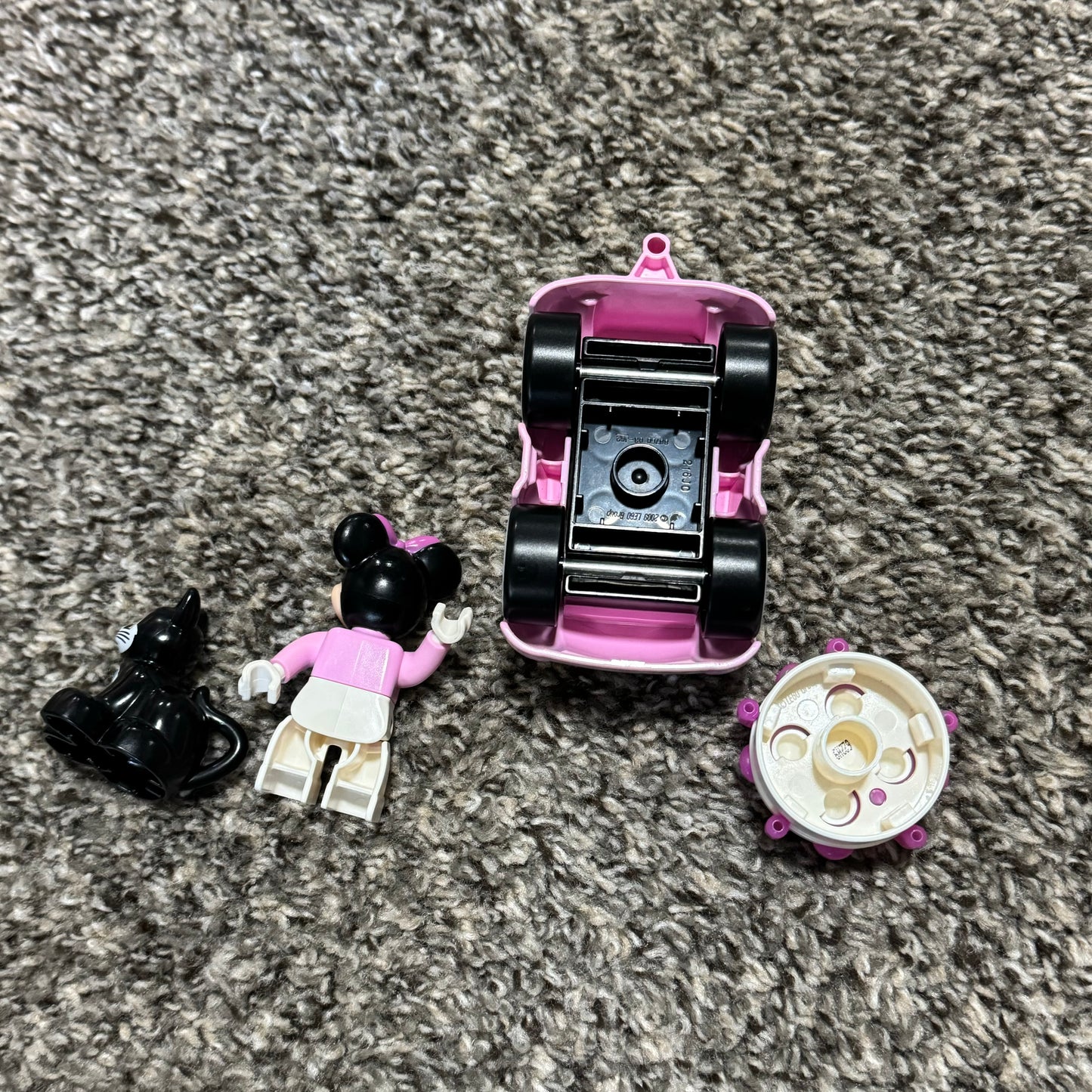 Duplo Lego Minnie Mouse Figaro Cat Cake Car Pink Set