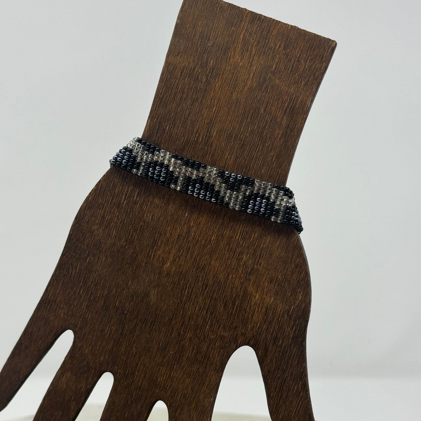 Bracelet Boho Southwest Beaded Leopard Print Layer 7 in