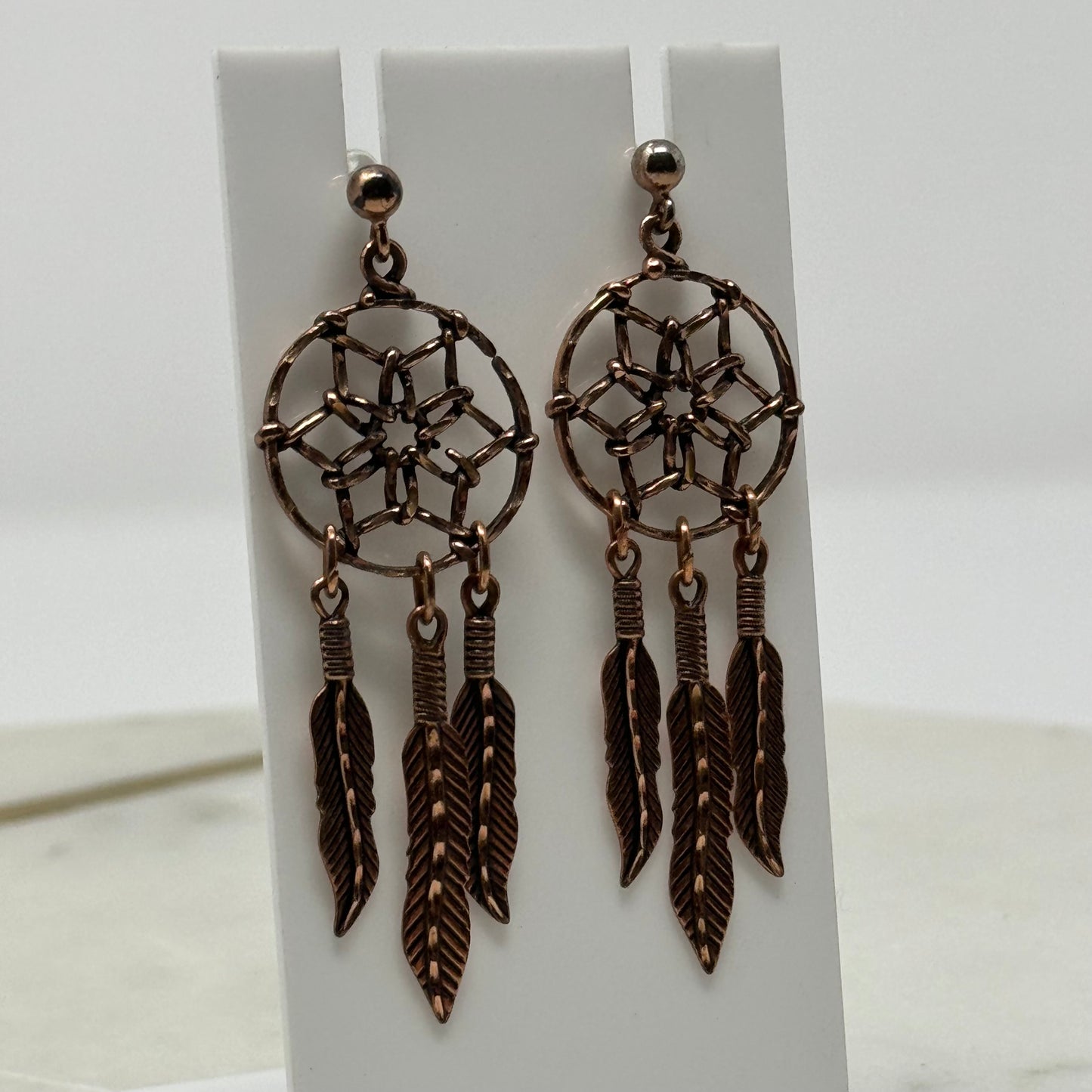 Boho Intricate Dreamcatcher Dangle Statement Earrings