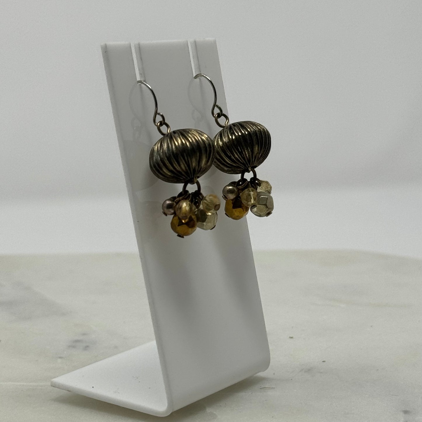 Beaded Boho Dangle Statement Hook Earrings