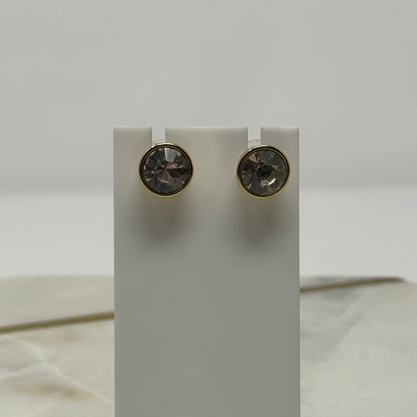 Gold Sparkle Stud Earrings