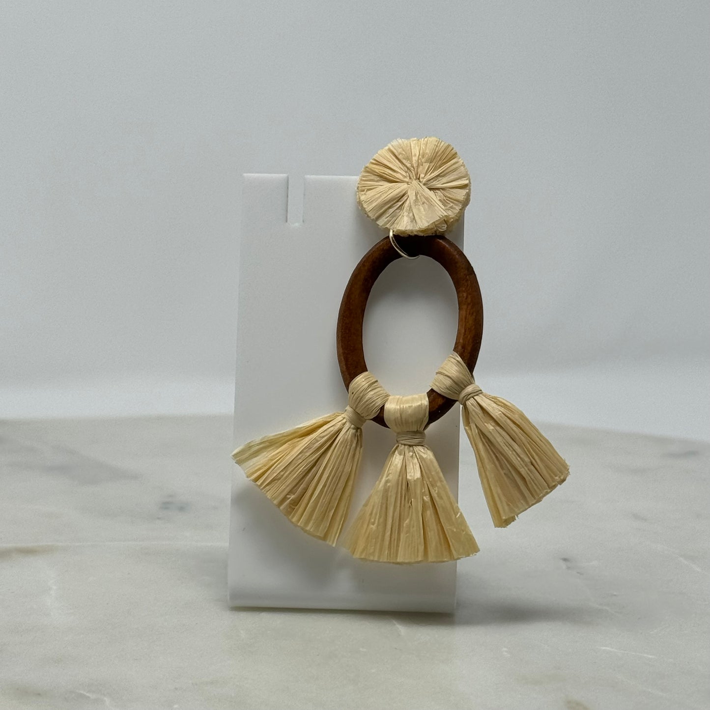 Beachy Boho Tassel Post Earrings