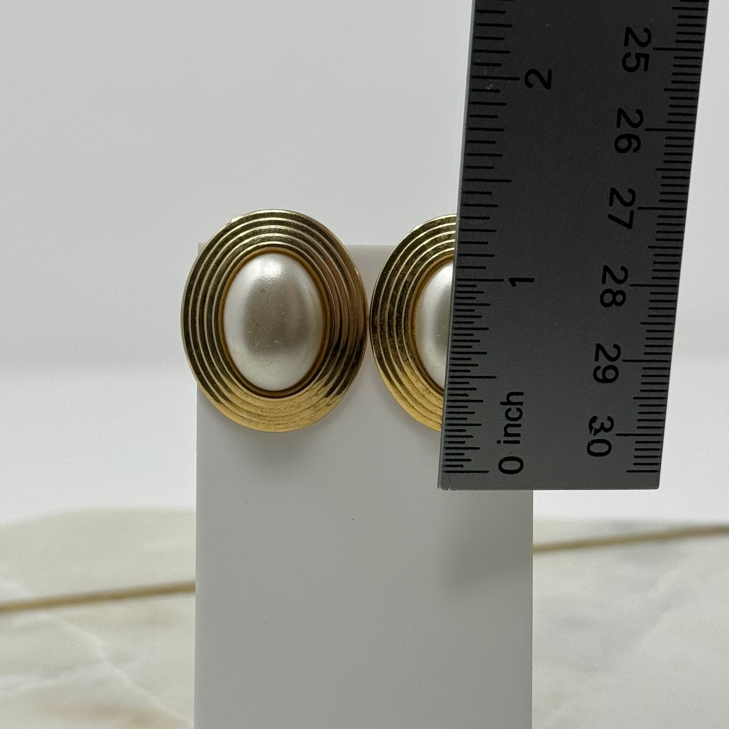 Vintage 1990’s Pearl Statement Earrings