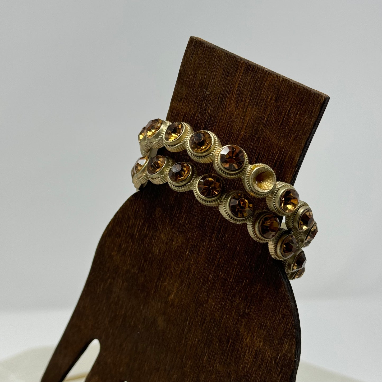 Bracelet Womens Fashion Orange Rhinestone Metal Bangle Set 9 in Costume Jewelry