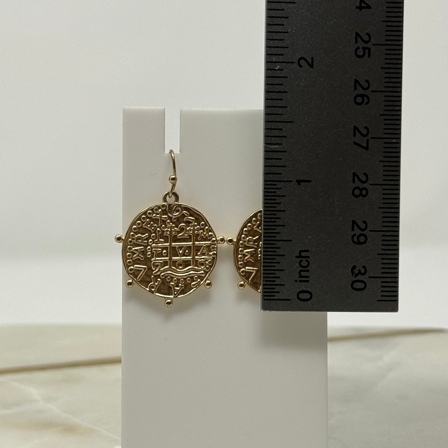 Gold Tribal Statement Earrings