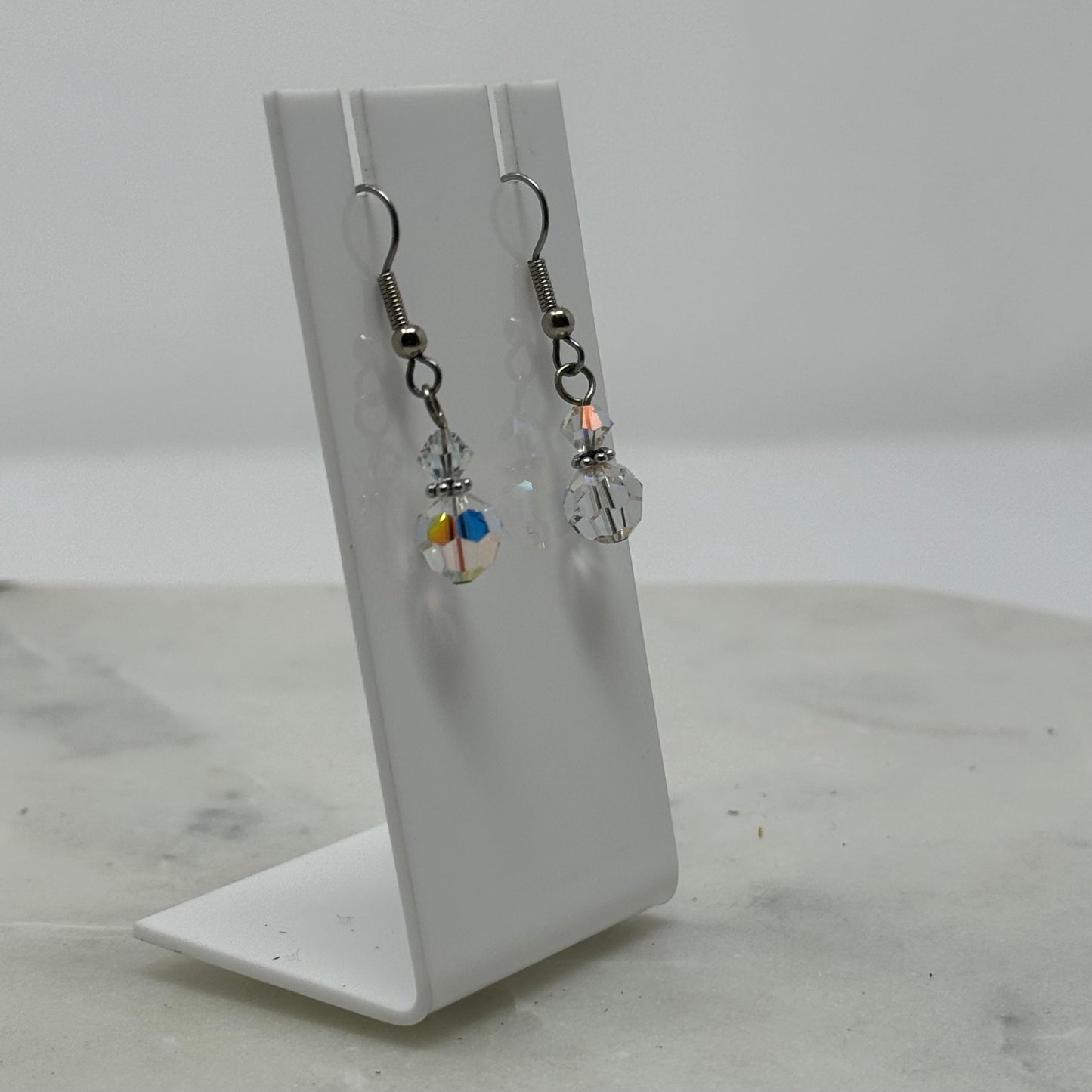 Beaded Sparkle Dangle Hook Earrings